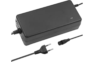 Hauteook 54.6V 2A Li-Ion Cargador de batería con Cabeza de Corriente Continua, 3 Pin XLR, 3P GX16, 3P GX12, 3P Plug Adaptadores de alimentación