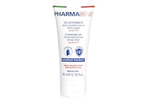 Pharmamani GEL IGIENIZZANTE MANI TASCABILE da 80 ml. 70% Alcool, Effetto Rapido, Non appiccica. Si assorbe subito. Idrata le mani. Profumo gradevole, Dermatologicamente Testato.