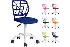 Beltom® Sedia ergonomica da scrivania cameretta computer casa studio ufficio studenti adolescenti, ideale per bambini. Regolabile in altezza e girevole a 360° - Blu