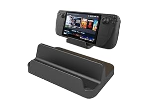 Byffoer Supporto compatibile con console Valve Steam Deck, supporto per Steam Deck antiscivolo, dissipazione del calore, leggero supporto per console da gioco