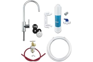 Finerfilters Classic Kit de filtre à eau potable avec robinet et accessoires Chromé