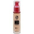 W7 HD Foundation - Oil-Free Liquid Foundation for Poreless, Matte Medium Coverage - 30ml (Sand Beige)