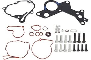 DEROR Dichtungen für Kraftstoff-Unterdruckpumpe, Reparatursatz für Vakuum-Kraftstoff-Tandempumpe 038145209 Ersatz für Seat 1.2TDI 1.4TDI 1.9TDI 2.0TDI 2.0SDI 00-10