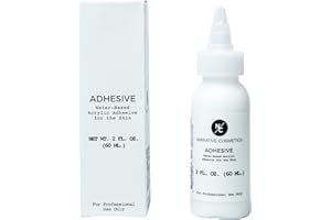 Narrative Cosmetics Skin Safe Water Based Medical Grade Adhesive Glue Bond Makeup for SFX, Prosthetics, Halloween & Festivals Costume Pro FX - 2 Oz Bottle