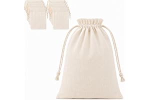 ihaspoko Set med 20 bomullspåsar med dragsko, 25 x 30 cm | Luktfri, återanvändbara tomma tygpåsar för gästgåvor, hantverk, adventskalender, bröllop och jul