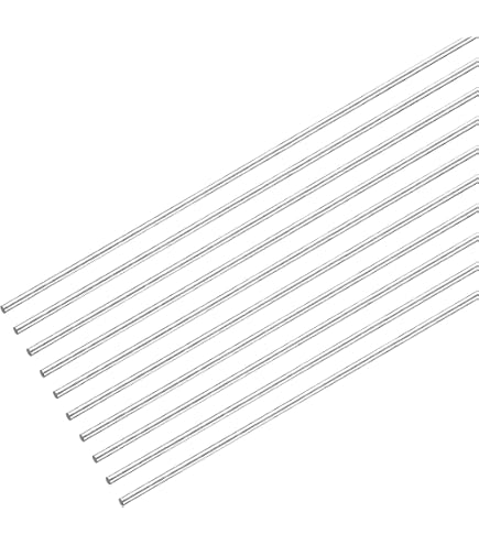 Lot De 10 Barres Rondes En Laiton - Diamètre 1,5 Mm, Longueur 300 Mm - Pour Modélisme, Bricolage