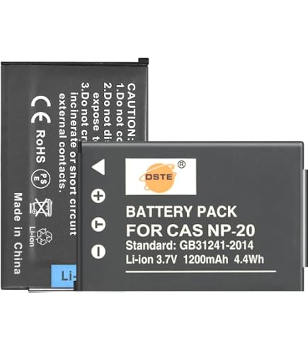 Buy Powerpak CNP20 Li-Ion Action Camera Battery 680mAh for Casio Exilim Ex-Z75 EX-Z60 Ex-Z70 Cameras Online at Low Prices in India
