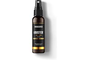 ‎MANSCAPED REFINING THE GENTLEMAN MANSCAPED™ The Foot Duster™, chłodzący dezodorant w sprayu dla mężczyzn, zawierający chłodzący olejek z drzewa herbacianego i nasz charakterystyczny zapach MANSCAPED™