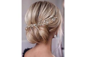 Bufenia Accessori per capelli con fascia in cristallo per capelli da sposa con strass per capelli
