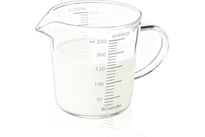 BCnmviku 250ml Small Measuring Jug,Anti-Drip Spout Measuring Cups for Baking,Cooking,Kitchen
