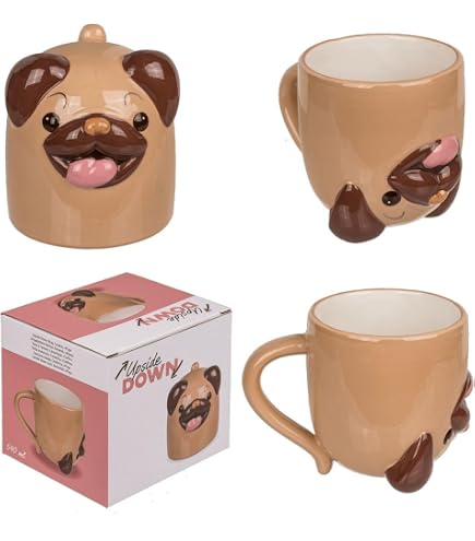 Mug Carlin Personnalisé Avec Prénom Et Nom – Tasse Cadeau Original Pour Amoureux Des Chiens