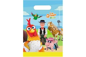 BeenSmile, Bolsas Chuches Cumpleaños, Bolsas Regalo Cumpleaños Infantil, Bolsas de Licencia, Ideales para Envolver Regalos, Regalar Chuches, Artículos de Piñata, Cumpleaños, 6 Ud (La granja de Zenon)