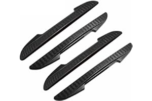 WRESS Car Door Protection Bumper, 4 Pcs Car Door Edge Protection Strips Front and Rear, Car Door Edge Guard Protector Anti-Collision Anti-Scratch, Widely Used in Various Cars (Black)