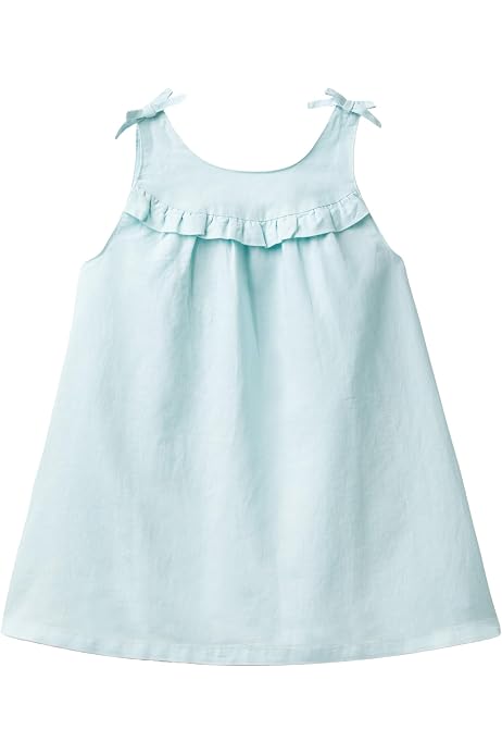 Vestido Infantil United Colors Of Benetton - Algodón Con Detalle De Macramé