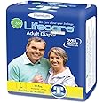 ANK Lifecare PREMIUM ADULT DIAPER FOR MEN & WOMEN - Large (Waist size:112-155 CM / 44-61 INCH) Tape Style, Anti-Bacterial, Extra Absorbent gel core & Advanced Acquisition Layer |Pack of 1 (10 Diaper)