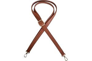 COLEXY Cuir Réglable Bandoulière Bretelles Bandoulière de Remplacement Universelle Sangle de Sac à Bandoulière 70-130cm pour Sac en Véritable Cuir pour DIY Sac à Main Portefeuille (Marron)