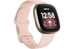 FunBand Pasek kompatybilny z zegarkiem Fitbit Versa 3, Fitbit Sense, miękki silikonowy pasek do fitnessu, sportowy, zamiennik paska na nadgarstek do smartwatcha Fitbit Versa 3, Fitbit Sense