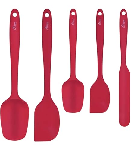 Set De 6 Ustensiles De Cuisine JATA HOGAR HACC4624 : Casserole, Louche, écumoire, Cuillère à Spaghetti, Spatule Et Pelle, En Inox Et Nylon, Résistants à La Chaleur 200°C, Avec Support