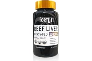 GENERIC Grass-Fed Beef Liver Supplements – Packed with Vitamin A & B12, Iron, Beef Protein for Fatty Liver Detox Cleanse and Electrolytes for Carnivore Diet – Pure Freeze-Dried Desiccated Liver Tablets