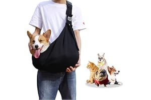 LANDSCAPE LIGHTS2K Sac Transport Chien éCharpe pour Chien RéGlable Et Portable Sacs De Transport pour Chiens Sac Transport Petit Chien Capacité De Charge Jusqu'à 13 Kg pour Les Promenades Chiens Et Chats
