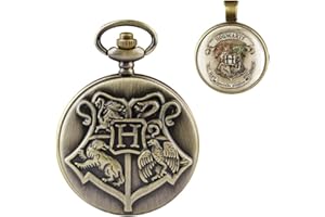 TIONG Montre à gousset à quartz Alice au pays des merveilles - Cadeau de Noël pour homme et enfant - Avec boîte