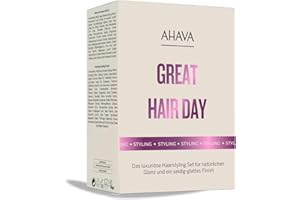 ‎AHAVA AHAVA Haarpflege Styling Set, Totes Meer Wasser Mineral Shampoo Gegen Haarausfall, Feuchtigkeitsspendende HaarStyling Creme, Geeignet für Alle Haartypen für Ein Optimales Haarge | Toller Haartag
