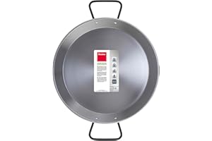 Metaltex - Paellera in acciaio lucido a induzione, 4 porzioni 30 cm (superiore) 24,5 cm (base)