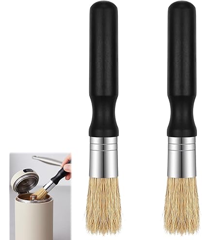 VIENESSO Barista Brush Strainer Holder, Espresso & Coffee Grinders Brush with Beautiful Wooden Handle, Premium Coffee Brush for Cleaning Coffee Accessories, Includes Barista E-Book