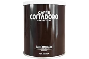 CAFFE' COSTADORO 100% Arabica Per Moka e Filtro - Lattina Da 250G, Caffè