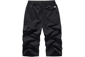 SUSENSTONE Pantacourt Homme Pas Cher Taille éLastiquéE Short Homme De Plage Grand Taille Baggy Sport Pantalons Court