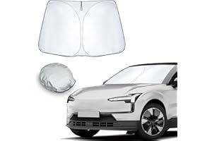CDEFG Compatibile con Volvo EX30 EV 2024 2025 Parasole per parabrezza, Parasole per la Parabrezza Anteriore, Ripiegabile per Evitare i Raggi del Sole, Raggi UV Auto EX30 Accessori