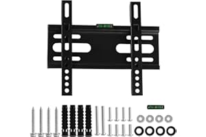 MUZHUPGUZ 1 SetTV Wall Bracket for 17-42 Inch TVs, TV Wall Mounts for 14-42" LED/LCD/OLED Flat & Curved TVs, Adjustable Universal TV Brackets, Wall Bracket for 32 40 42 Inch, Max Vesa: 200x200mm