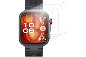 Beukei Panzer Schutz Glas für HUAWEI Watch FIT 4 Pro, 4 Stück Sicherheitsglas[Anti-Kratzen][Sans Bulless][9H Härte] Film