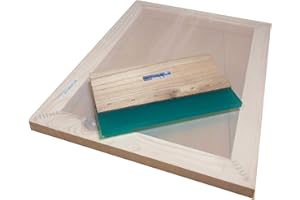 Hunt The Moon Screen Printing Frame and Squeegee Kit, Wooden, Large A3 55t
