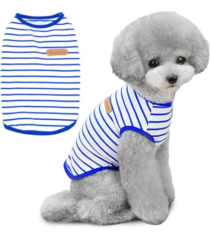 Zunea Hondenshirts voor kleine honden zomervest T-shirt zacht ademend puppy kleding basic t-shirt huisdier mouwloze tank top chihuahua yorkie kat sweatshirt kleding roze M