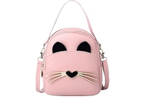 A-QMZL Borsa a tracolla per ragazze, Principessa Borsa per Bambina,alla moda, Mini Piacevole borsa a tracolla,Borse a mano e a spalla piccola ragazza Compleanno Natale Idea Regalo (Rosa)