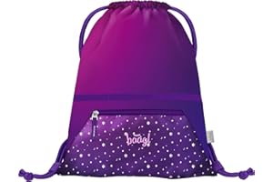Baagl Sac de sport pour filles, sac à chaussures imperméable pour enfants, écoles et jardins d'enfants Sac de sport à cordon pour garçons, sac à dos à cordon
