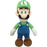 Super Mario AGMSM6P-01L &ndash; resmi lisanslı Nintendo Luigi pel&uuml;ş fig&uuml;r, 20 cm, yeşil
