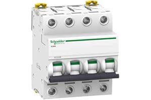 Schneider Electric A9F75440 Interruptor Automático Magnetotérmico Ic60N, 4P, 40A, Curva D