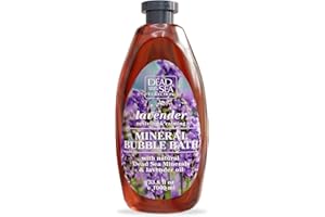 Dead Sea Collection Bain Moussant à la Lavande pour Femme et Homme – Huile de Lavande et Minéraux de la Mer Morte – Hydratation et Soin de la Peau – 1000 ml