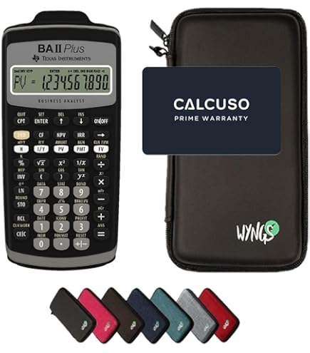 Texas Instruments TI BA II Plus Professional - Calculatrice Financière (noire/argent) - Pour CFA, études, Investissements - 7