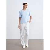 DILVIN Bisiklet Yaka Kısa Kollu Kadın T-Shirt Pamuklu Rahat Kesim G&uuml;nl&uuml;k Basic Tiş&ouml;rt