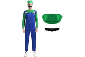 Kitimi Costume Adults, Costume with Bodysuit Hat Beard, Fancy Dress Men Carnival Halloween Cosplay Costume for Boy Girl kids Adult
