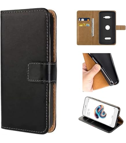 Étui Livre Caseroxx Pour Crosscall Core-X3 - Cuir Artificiel Noir - Neuf Sous Blister