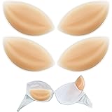 MIVAIUN 1 paio di cuscinetti per reggiseno, inserti per reggiseno in gel di silicone, inserti per reggiseno rimovibili, imbot