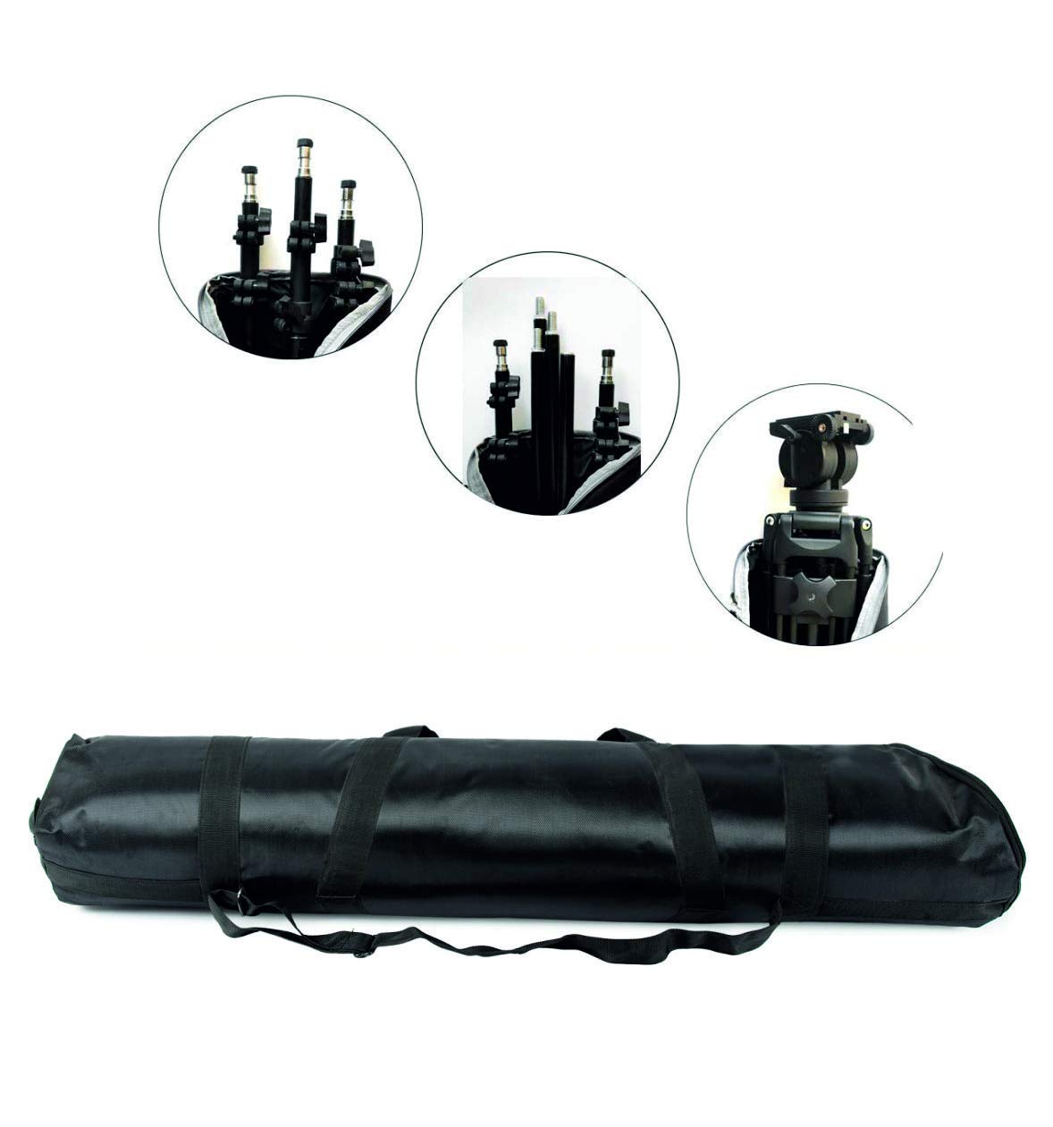 World of Needs® Light Stand Carry Bag/Case Supports Camera Tripod, Backdrop of Filming equipment's (Black)