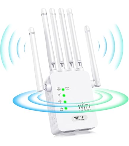 Répéteur WiFi 1200Mbps 2025 - Double Bande 5GHz/2.4GHz - Amplificateur Signal - Compatible Toutes Box