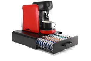 SYSYLY Porte Capsules Compatible pour Capsules Tassimo et Bartesian,Tiroir de Rangement pour capsules de café,Organisateur de capsules pour cocktails.