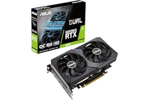 ASUS Dual NVIDIA GeForce RTX 3050 OC Edition - Tarjeta Gráfica Gaming (PCIe 4.0, 8GB GDDR6, HDMI 2.1, DisplayPort 1.4a, diseño de 2 Ranuras, Ventiladores Axial-Tech Fan, Tecnología 0dB, y más)