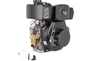 4-takts 5 hk dieselmotor, snabbstartare-dieselmotor, 4,05 kW, luftkyld repstart, 20 mm Ø axel, 247 cc slagvolym, encylindrig, lättstartad motor, stationär motor